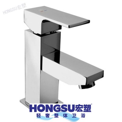 宏塑面盆龙头（套装）枪灰/不锈钢色